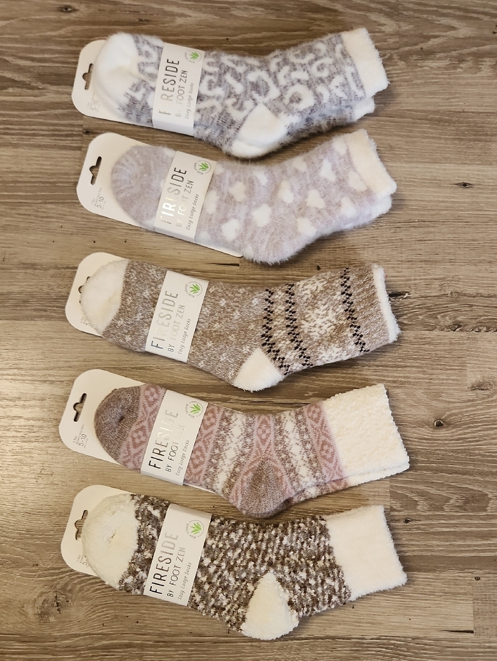 🧦🧦Choice Of 1 Fireside By FOOT ZEN Fuzzy House Lounge Socks, 2 For $20